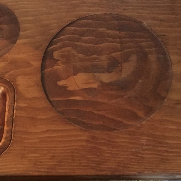 Wooden snack trays, set of two - Picture 3 of 4